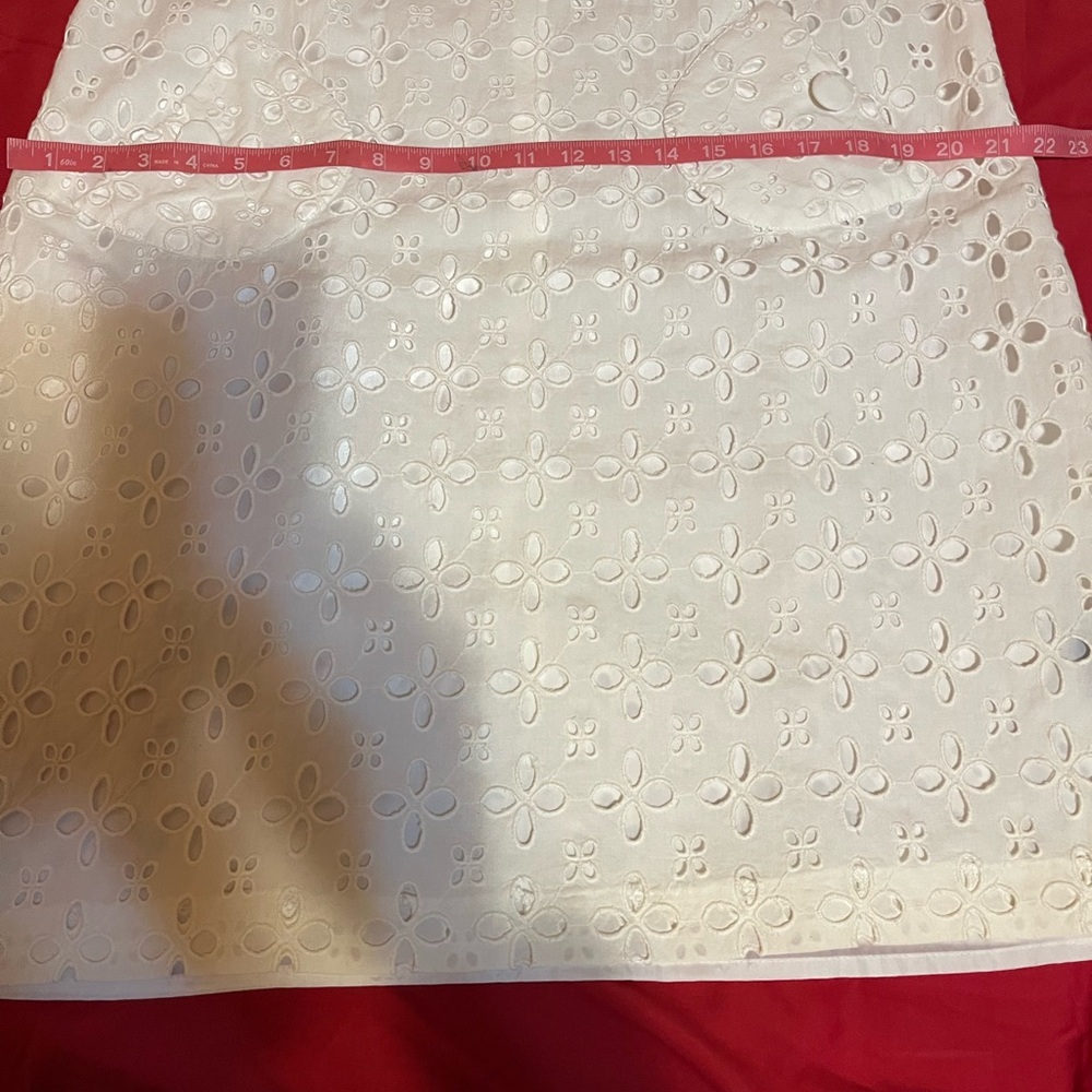 Madison Leigh White Eyelet Mini Dress - Picture 4 of 5